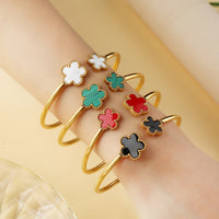 Open Lucky Grass Bangle Girl