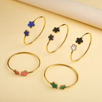 Open Lucky Grass Bangle Girl