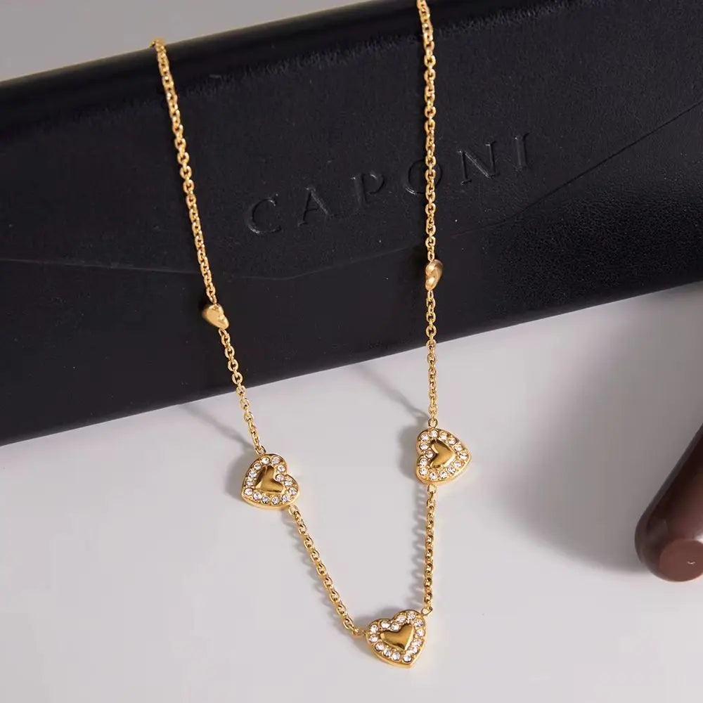 18K Gold-Plated Heart Necklace