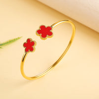 Open Lucky Grass Bangle Girl