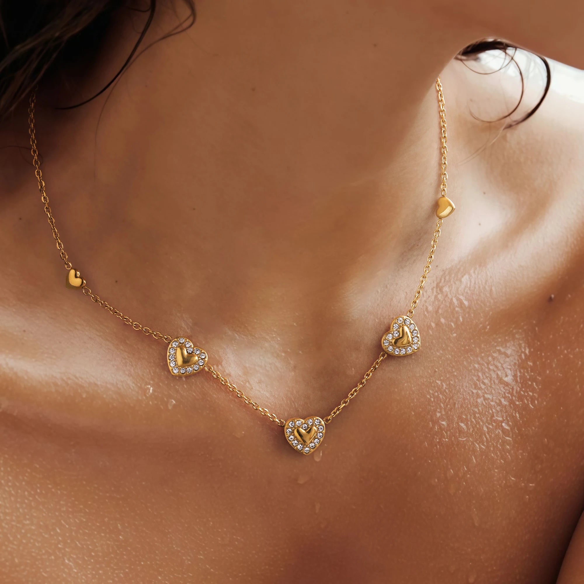 18K Gold-Plated Heart Necklace