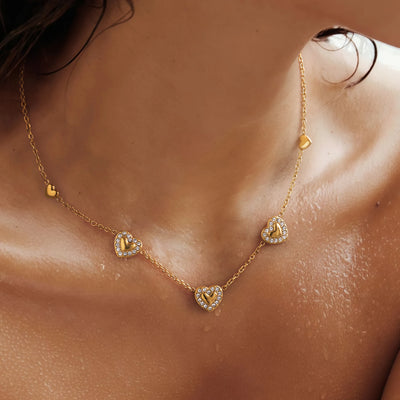 18K Gold-Plated Heart Necklace