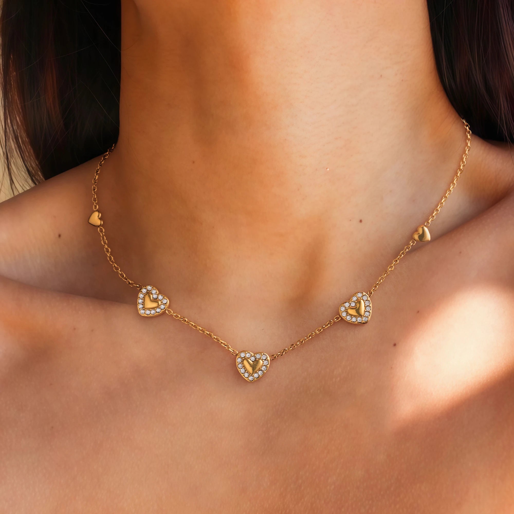 18K Gold-Plated Heart Necklace
