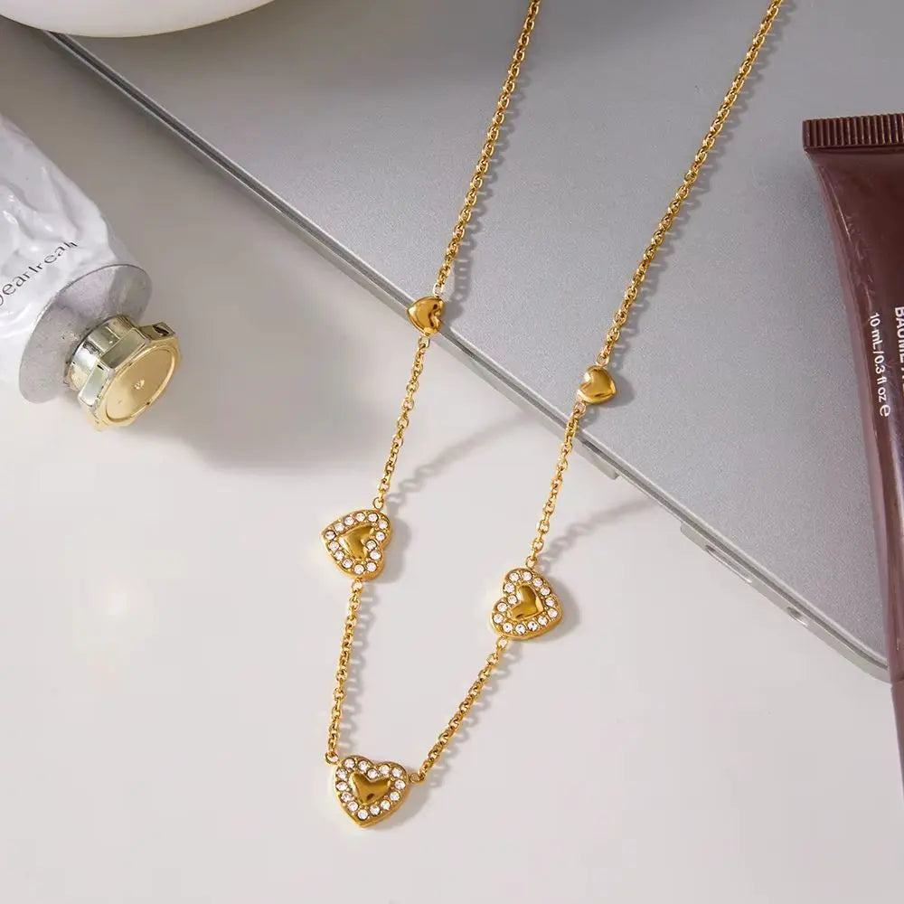 18K Gold-Plated Heart Necklace