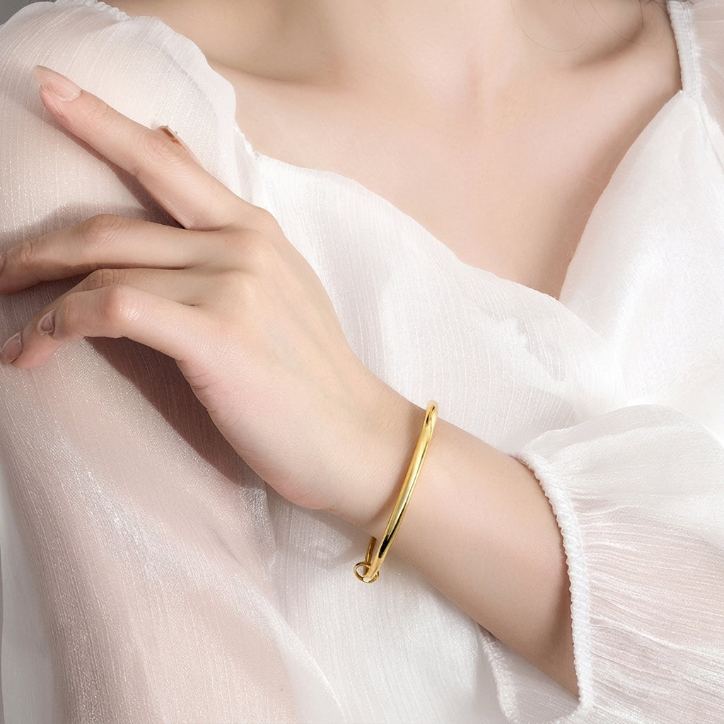 Gold Adjustable Bangle