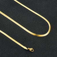 Snake Blade Necklace Golden