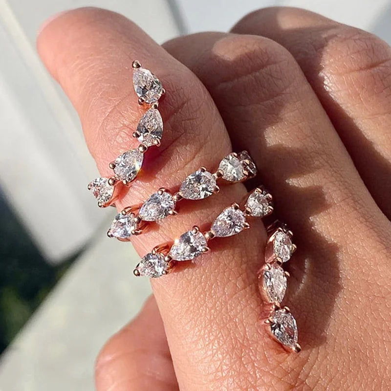 Rose Gold Zircon Ring