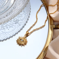 Evil Eye Sunburst Necklace