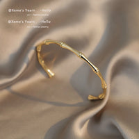 2020 new design bamboo shape adjustable size Bracelet for woman fashion luxury Korean jewelry retro girl's unusual Bracelet