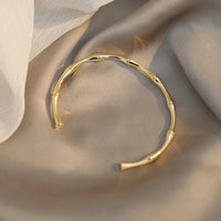 2020 new design bamboo shape adjustable size Bracelet for woman fashion luxury Korean jewelry retro girl's unusual Bracelet