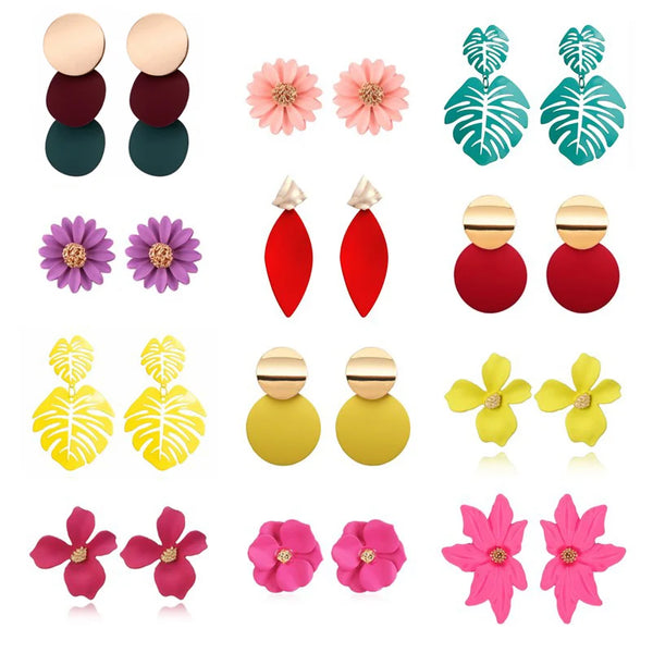Flower Daisy Drop Earrings Spray