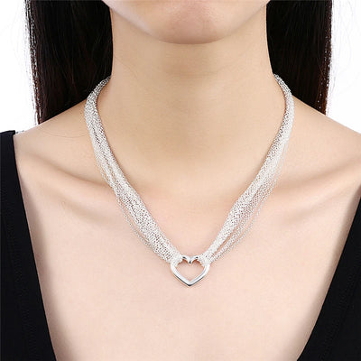 Sterling Silver Heart Necklace