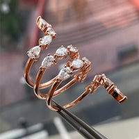 Rose Gold Zircon Ring