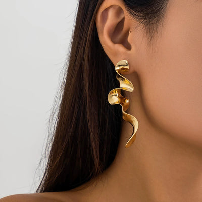 Gold Drop Earrings