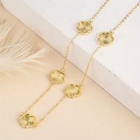 Flower Set Bracelet Necklace Classic