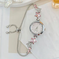 Adjustable Bracelet Watch Rhinestone