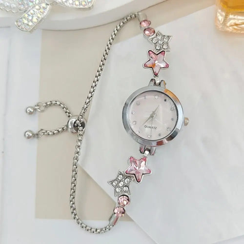 Adjustable Bracelet Watch Rhinestone