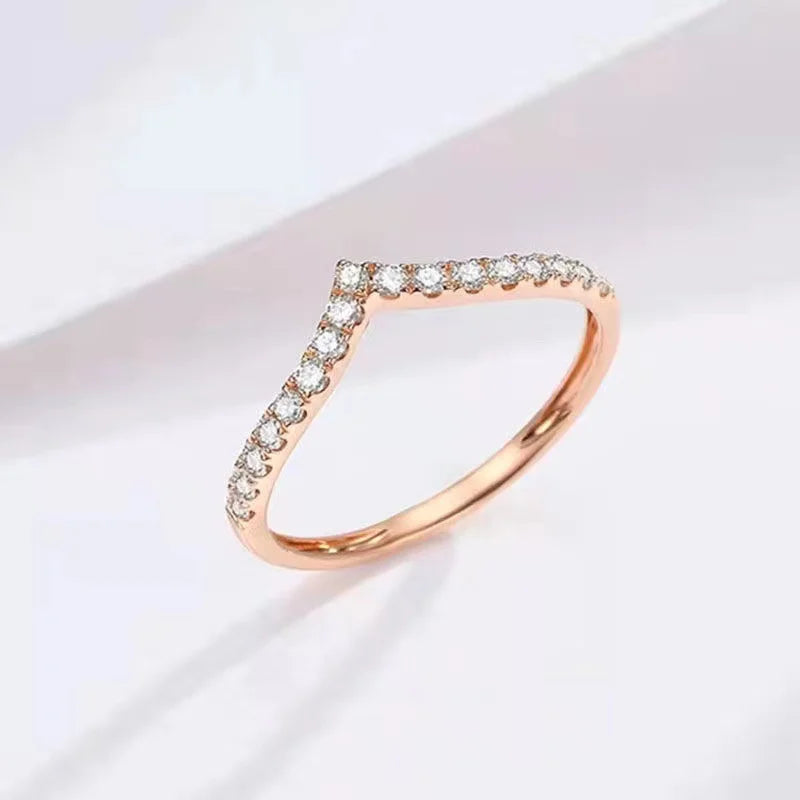 18K Gold-Plated Zircon Ring