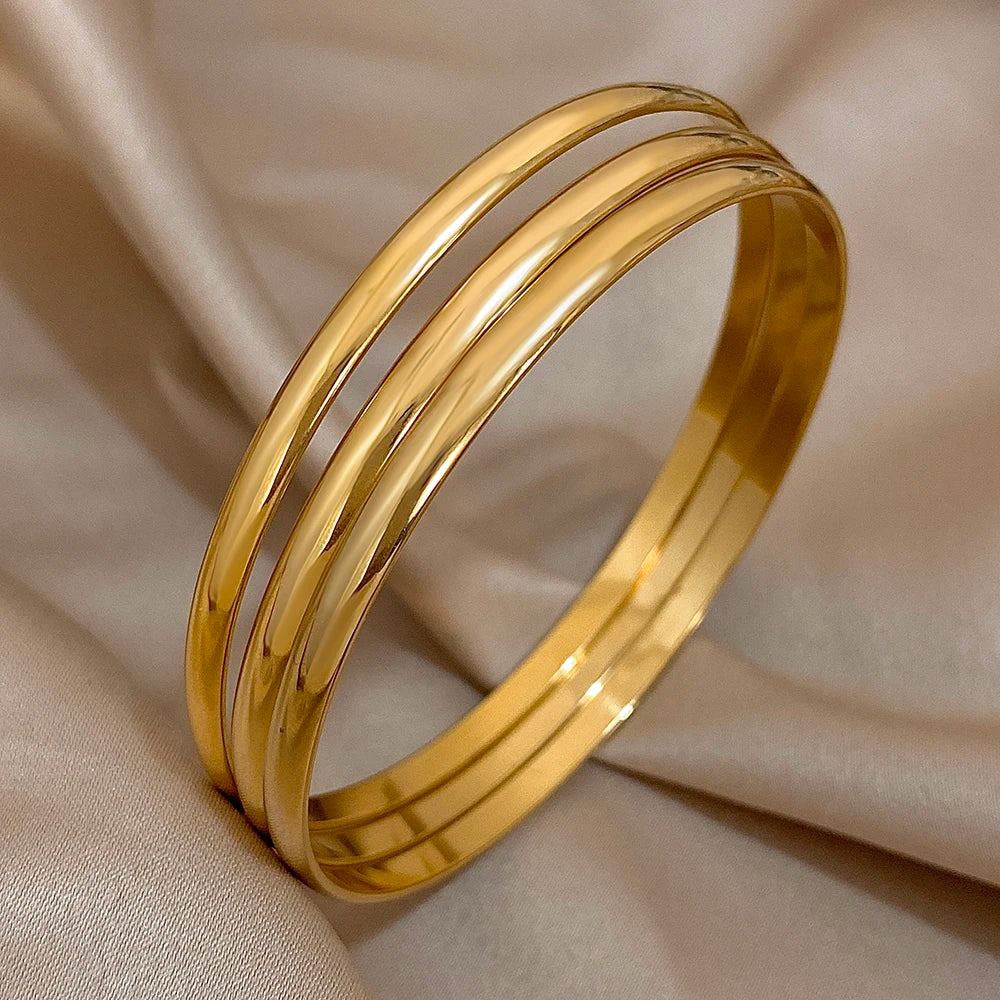 Glossy Bangle — Set of Three