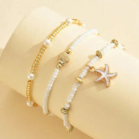 Shell Millet Bead Ankle Chain