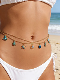 Ocean Charm Layered Waist Chain