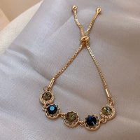 Luxury Blue Zircon 18k Zircon Bracelet Wedding