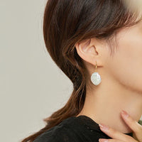 Hengsheng 925 Sterling Silver Drop Earrings Baroque Shape 100% Freshwater Pearl Earrings for Women 2025 New Arrivals