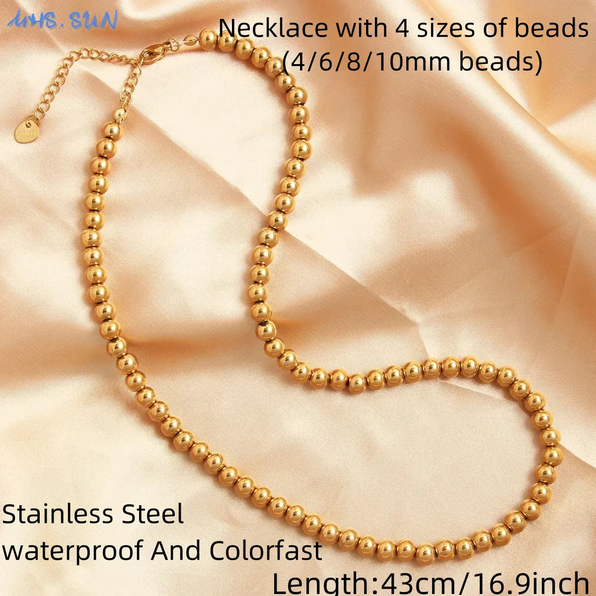 Gold Beaded Necklace