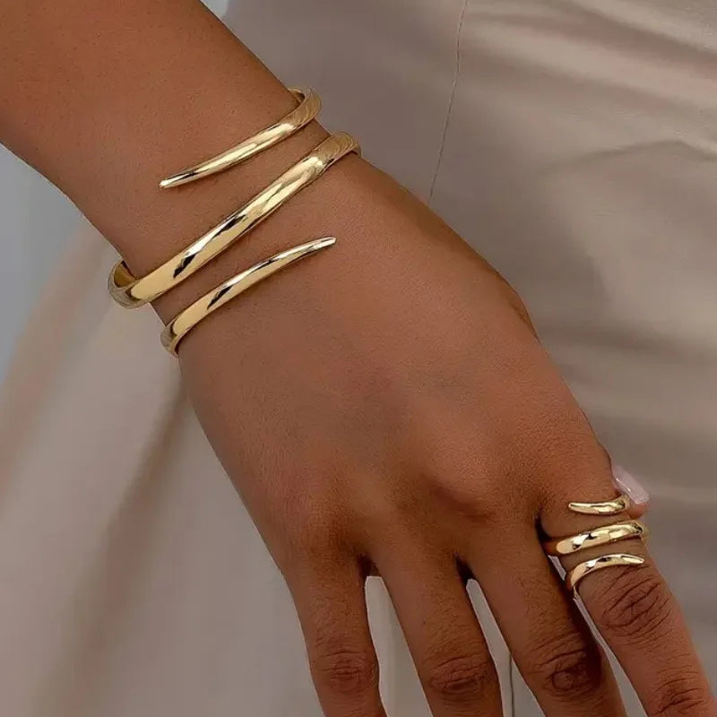 Wristcuff Irregular Twisted Bracelet Jewelry