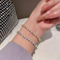 Droplet Shape Zircon Bracelet