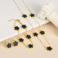 Flower Set Bracelet Necklace Classic