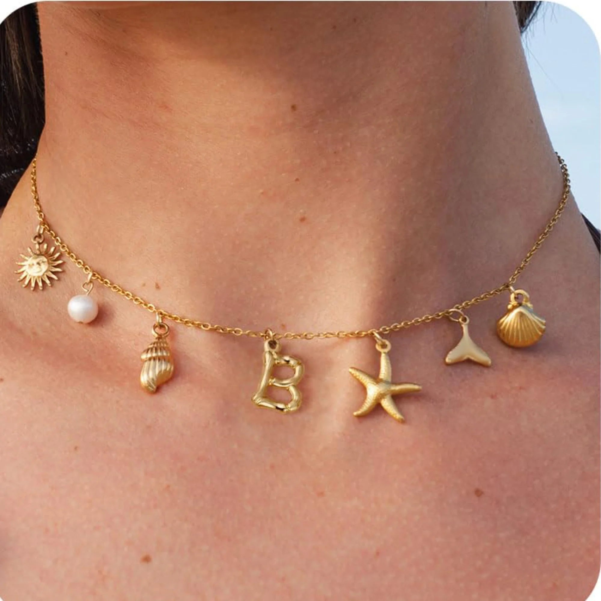 18K Gold-Plated Starfish Necklace