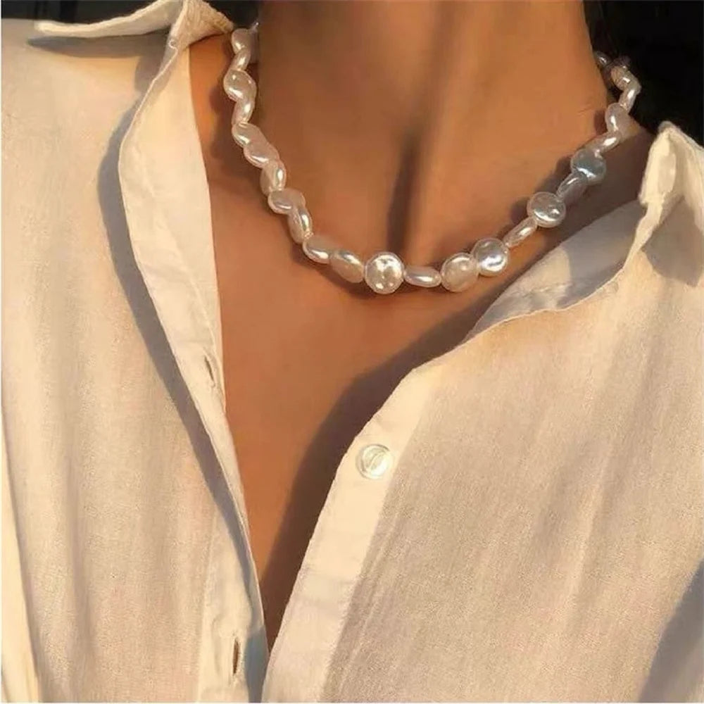 Baroque Faux Pearl Necklace