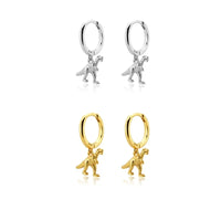 Dinosaur Pendant Pendiente Drop Earring Animal Piercing Ohrringe Jewelry 2025 Rock Punk Chic Jewels