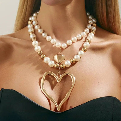 Heart Cross Necklace