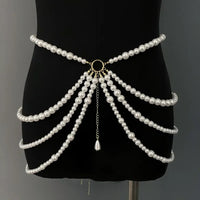 Butterfly Pearl Tassel Waist Chain