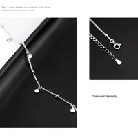 Silver Color Round Piece Tassel Choker Necklaces Simple Niche Design Chains Ball Rock Lady Clavicle Chain Girl Party Jewelry