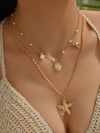 Pendant Necklace Beach Choker Pearl