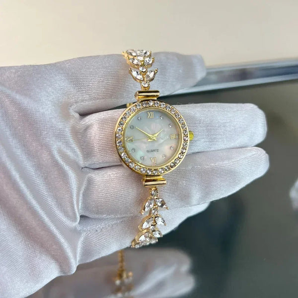 Golden Bracelet Watch Small