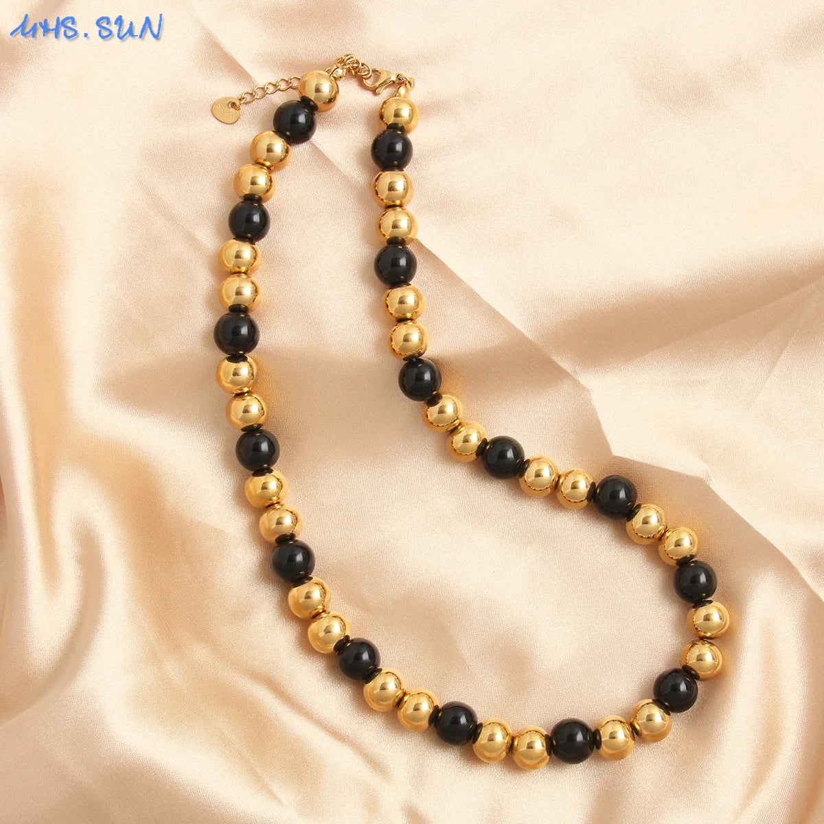 Gold Beaded Necklace