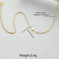 Mini Cross Pendant Gold Sexy Necklace Jewelry