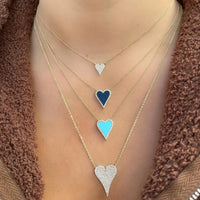 100% 925 Sterling Silver Micro Pave CZ Heart Necklace Shiny Cubic Zirconia Valentines Gift for Lover Elegance Romantic Jewelry