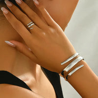 Wristcuff Irregular Twisted Bracelet Jewelry