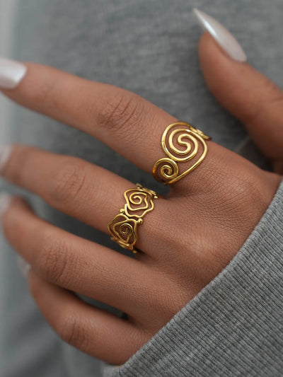 Gold Spiral Ring