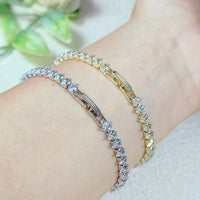 Cubic Zircon Hand Chain Crystal