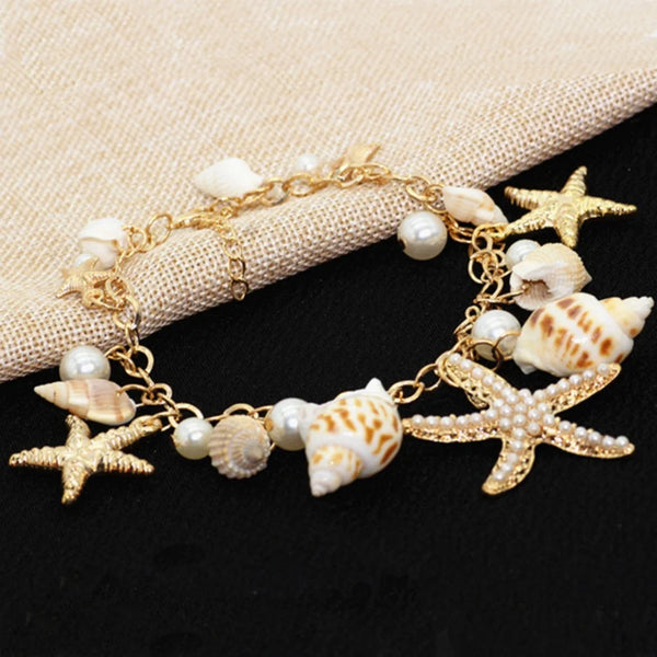 Shell Sea Star Bracelet Vacation