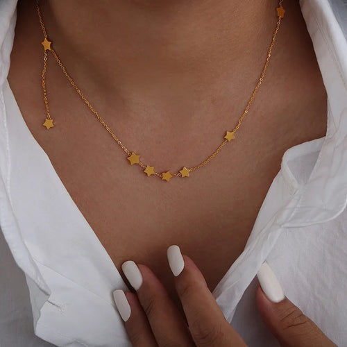 18K Gold-Plated Star Necklace