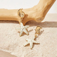 Dangle Metal Enamel Earring