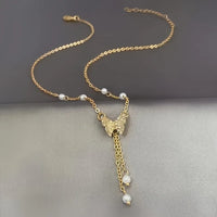 Butterfly Tassel Pendant Necklace Birthday