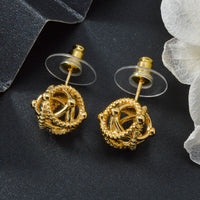 Gold Plated Bohemia Bride Earrings Luxury Dubai Jewelry for Women Wedding Valentine Anniversary Birthday Christmas Gift